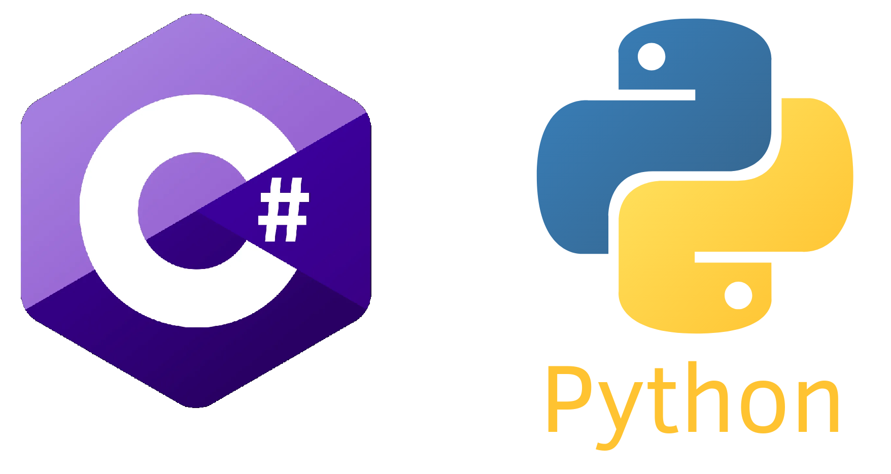 C#とpythonのイラスト